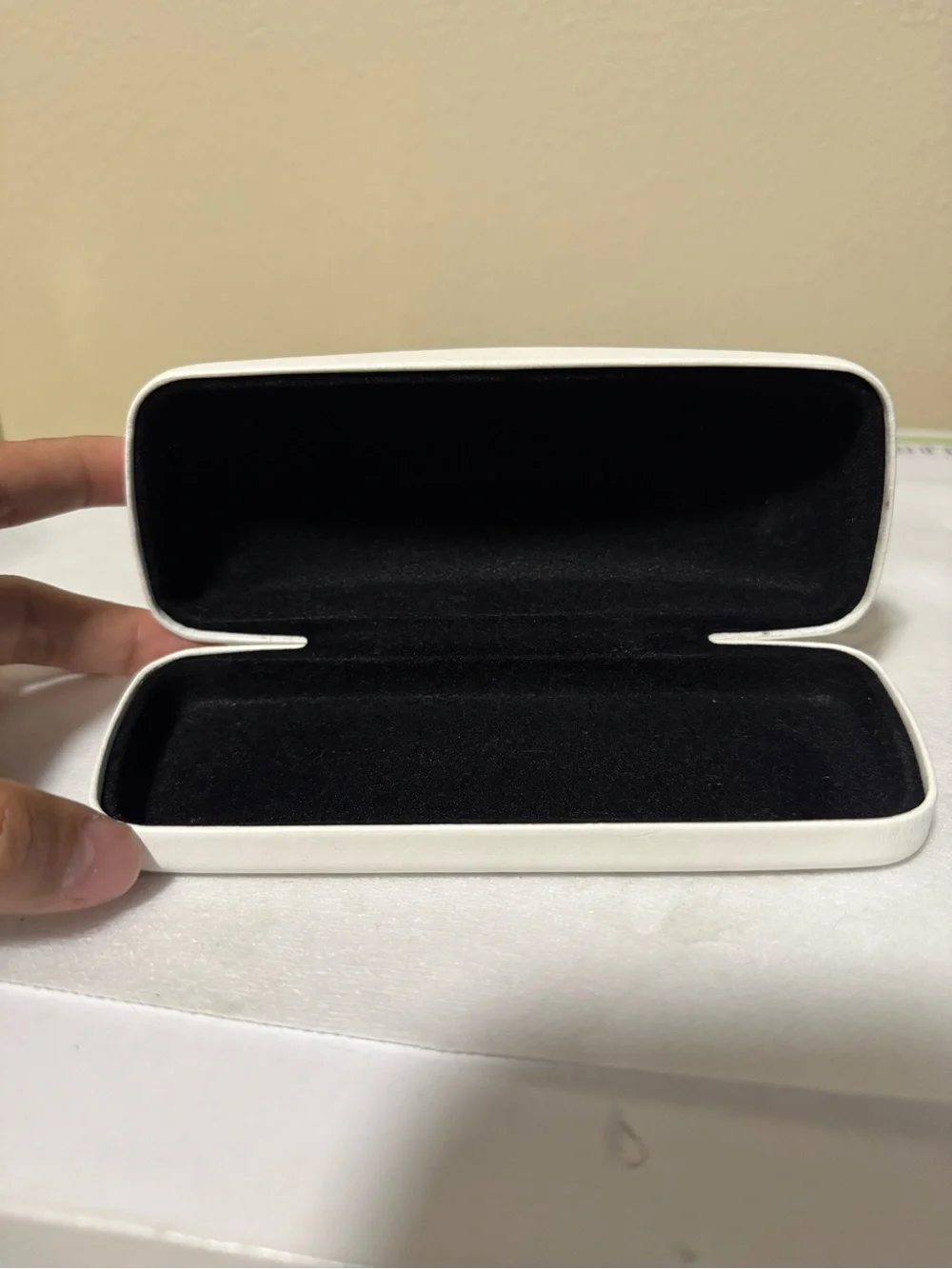 Calvin Klein White Hard Sunglasses Case